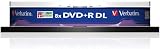 Verbatim DVD+R Double Layer 8.5GB 8x Spindle 10 Pack Data Video Gaming view 3