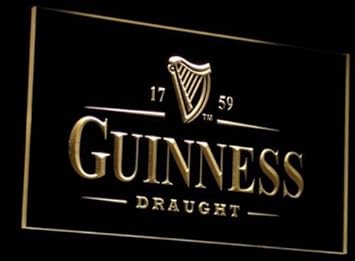 Guinness Draught LED Zeichen Werbung Neonschild Gleb