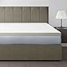 Best Price Mattress 3 Inch Ventilated Memory Foam Mattress Topper, CertiPUR-US Certified, Full,White