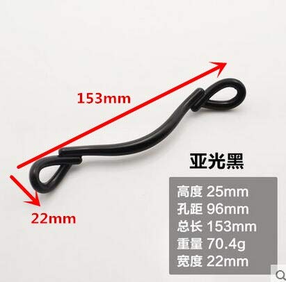 Generic Black Bow Design Furniture Handles Drawers Cupboard Door