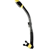 Cressi Adult Diving Dry Snorkel with Splash Guard and Top Valve - Supernova Dry: Designed in Italy