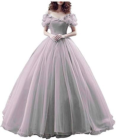 Chupeng Women's Princess Costume Off Shoulder Prom Gown Wedding Dresses Evening Gown Quinceanera Dress 2019