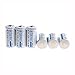 ON THE WAY®6pcs 16340 2000mAh 3.7V Rechargeable Lithium Ion Batteries White