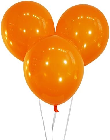 Creative Balloons 12" Latex Balloons - Pack of 72 Pieces - Decorator Sunburst Orange
