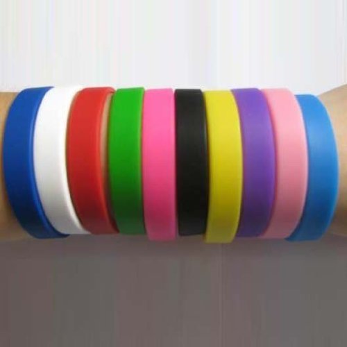 (Price/piece)H:oter Blank Silicone Wristbands, Silicone Bracelets