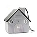 CY Newest Birdhouse Ultrasonic Outdoor Anti-Bark Controller Sonic Bark Deterrent with Hanging Hole on Tree, Wall, or Fence Post Dog Barking Controller Stop Dog Barking (Black)