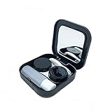 Actopus Portable Cute Travel Contact Lens Case Eye Care Kit Holder Mirror Box