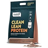 Nuzest - Pea Protein Powder - Clean Lean Protein, Premium Vegan Plant Based Protein Powder, Dairy Free, Gluten Free, GMO Free, Protein Shake, Rich Chocolate, 100 Servings, 5.5 lb
