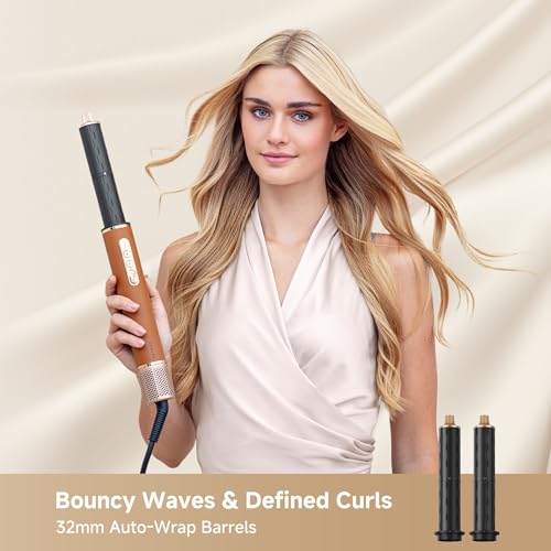 DREAME AirStyle Suite Pro Hair Styler & High-Speed Dryer, 110,000 RPM Motor, 3 Essential Snap-On Attachments for Curling, Volumizing & Fast Dry, Frizz Control, Cool Shot, Luxury Leather Travel Bag