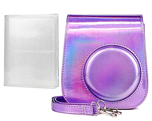 Dysel Kamera Schutzhülle Tasche Album mit Schultergurt Tragbare PU-Leder Zubehör-Kit, Kompatibel mit Fujifilm Instax…