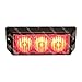 LAMPHUS SolarBlast 3W LED Emergency Firefighter EMS Vehicle Deck Grill Warning Light Head (Flash Mode Sync-able across Units) - RED