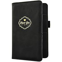 Menesia Server Book Organizer for Waitress,Blue Van gogh Waiter Serving Book,Waitstaff Server Order Pads,Guest Checks Books Holder for restaurant Fit Server Apron,with Money or Receipt Pocket and Pen slot