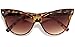 SunDanze Vintage Fashion Cateye Brown Lens Pointed Sunglasses For Women (Brown, Brown)