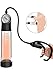 Penis Vacuum Pump for Men Erection Pumps Male Sex Toys, PALOQUETH Penis Enlargement Growth Pump with Pressure Gauge for Safe Suction Harder Erection, Soft Sleeve Quick Release Valve, 9 in