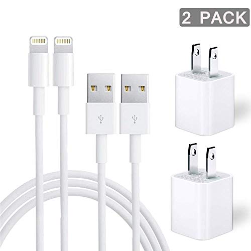 CaseyPop Phone Charger, 2 Sets Phone Charger Cable USB Wire Data Sync Charging Cord Compatible with iPhone X/8 Plus/7 Plus/6s/6 Plus/6s Plus/5/5s/5c/XS/XR/XS Max/iPad/iPod [White] - Thumbnail 7