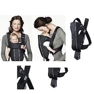 FAVY Flexible Non-Toxic Hip Seat, Comfortable Head Support Baby Carrier Bag (Black) for 4 to 48 Months