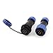 uxcell Pair Waterproof Aviation Cable Connector + Socket SD16-4 4 Pin IP68