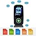 DeeFec Portable Hi-Fi 16GB Bluetooth MP3 Music Player with FM Radio Voice Recorder & 50 Hours Lossless Playing & Supports Expand Memory Card up to 64GB (Green)
