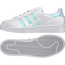 adidas Women's Superstar Legacy Sneaker, White/Gold