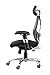 OFFICE FACTOR High Back Executive Office Chair, Ergonomic Black Mesh Managers Chair with Adjustable Arms and Lumbar Support, 5 Leg Aluminum Base, 300 Lbs Weight Limit