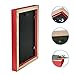 BOJIN 4x6 Photo Frame Without Mat, Wood Wall Picture Frame With Non Glass Screen-Red