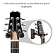 3 Pack Guitar Wall Mount, Neboic Hard Wood Guitar Wall Hanger, Black Walnut Guitar Hook, Guitar Accessories for Acoustic Electric Bass Ukulele Guitar Holder, Stand