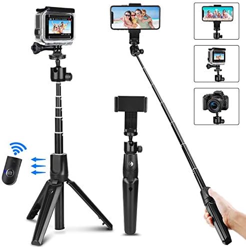 Selfie Stick, PEYOU 41 Inch Extendable Aluminum Selfie Stick Tripod with Wireless Remote Shutter Compatible with iPhone 13 12 11 pro Xs Max Xr X 8 7 6 Plus, GoPro, Camera, Android Samsung Smartphone