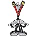 YaeCCC Climbing Harness for Fire Rescue High Altitude School Assignment Caving Rock Climbing Rappelling Equipment Body Guard Protect (Full Body)