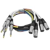 Seismic Audio - SAXT-4x5M - 4 Channel 1/4" TRS to