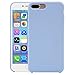 iPhone 8 Plus Case, iPhone 7 Plus Case, iPartsBuy for iPhone 7 Plus(2016)/ 8 Plus(2017) Pure Color Liquid Silicone Gel Rubber Case with Microfiber Cloth Lining Cushion (Light Purple)