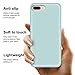 Anuck for iPhone 8 Plus Case, for iPhone 7 Plus Case, Soft Silicone Gel Rubber Bumper Microfiber Lining Hard Shell Shockproof Full-Body Protective Cover for 5.5