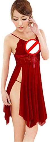 WYTong Sexy Lingerie, Women Side Split Bandage Babydoll Dress Gauze Sleepwear Nightwear