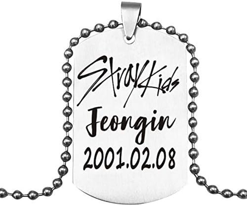 Upgraded Version Straykids Stray Kids Pendant Necklace Fashion Jewelry Silver Titanium Chain Necklaces & Pendants for Birthday, Valentine's Day, Anniversary