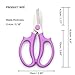Garden Pruning Shears Scissors with Comfort Grip Handle, Premium Steel Professional Floral Scissors, Perfect for Arranging Flowers, Pruning, Trimming Plants, Gardening Tool (Purple)thumb 4