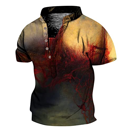 Mens 2023 Fashion Crew Neck Tops Casual Tops Loose