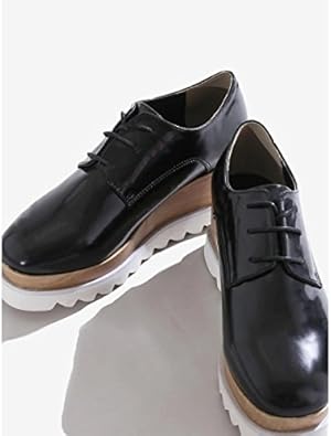 Amazon ウィゴー レディース コンビ厚底シューズ ブラック M Wego ウィゴー 安全 作業靴 ナースシューズ