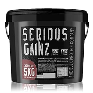 The Bulk Protein Company, SERIOUS GAINZ - Whey Protein Powder - Weight Gain, Mass Gainer - 30g Protein Powders…