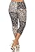 Leggings Depot Women's Plus Size High Waisted Best Selling Capri Print Leggings2 (Floral Lace)
