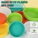 Mason Jar Plastic Lids for Regular Mouth and Wide Mouth for Storage Colored 20 Pack