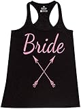 Shop4Ever® Bride Pink Arrows Women's Racerback Tank Top Wedding Tank Tops