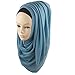 Weixinbuy Elegant Style Sheer Chiffon Lurex Muslim Long Scarf Hijab