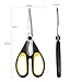Zestkit Heavy Duty Kitchen Shears and Multi-Purpose Utility Stainless Steel Kitchen Scissors (SMOOTH CUTTING TECHNOLOGY) for Chicken, Poultry, Fish, Vegetables, Herbs and BBQ's (Black, Yellow)
