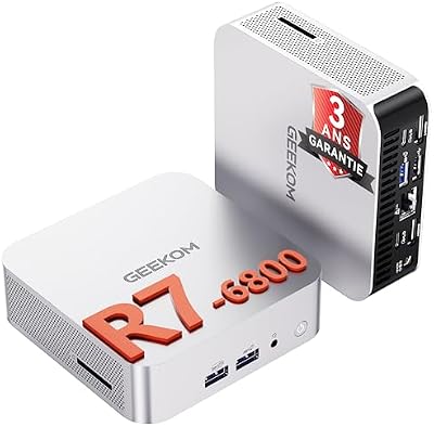 A6 Mini PC avec AMD Ryzen 7 6800H, Radeon 680M, 1To PCIe 4.0 SSD