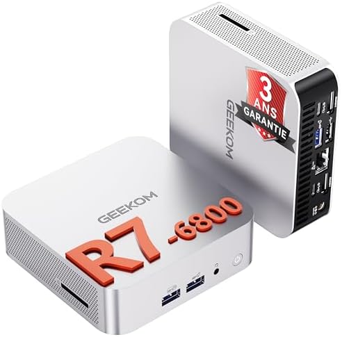 A6 Mini PC avec AMD Ryzen 7 6800H, Radeon 680M, 1To PCIe 4.0 SSD