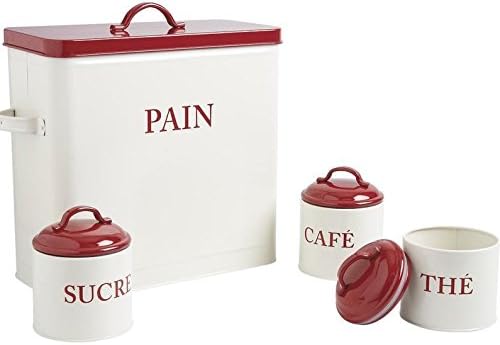 Bread red sugar coffee cans tea zinc