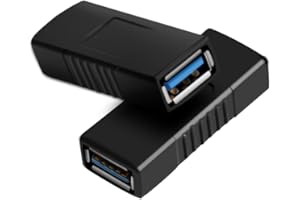 SuperSpeed USB 3.0 Coupler Adapter Type A Female to Female Bridge Extension Connector by Oxsubor(2PCS)