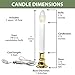 Electric Sensor Window Candle - On at Dusk/Off at Dawn 7 Watt Bulb (Pack of 6)