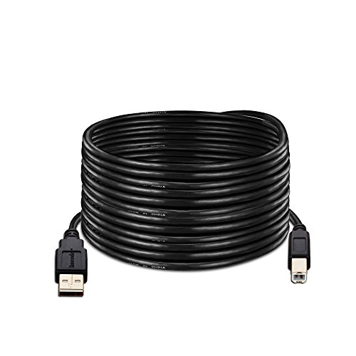 Printer Cable,Ruaeoda 10 Feet USB Printer Cable Cord USB 2.0 Type A Male to B Male Printer Scanner USB Cable for HP, Canon,Epson, Lexmark, Dell, Xerox, Samsung Etc