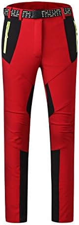 Comcrib Women Ski Pants, Warm Fleece Lined Trousers Waterproof Mountaineering Pants Wear-resistant Outdoor Sportswear High Strength Waterproof