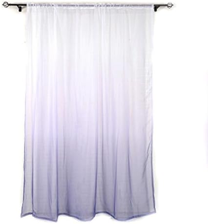 Gradient Sheer Curtain Tulle Window Treatment Voile Drape Valance 1 Panel Fabric Door Room Curtain (Multicolor _172)